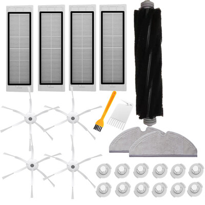 

25pcs Sweeper Kit For Xiaomi Vacuum 1 & 2 For Roborock S50 S51 S55 T4 T6