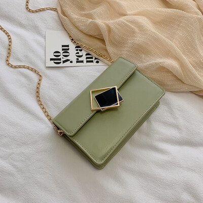 

New small bag female 2019 new wave Korean version of the simple chain small square bag summer small fresh shoulder Messenger bag