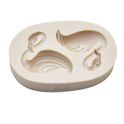 

3D Flamingo Silicone Fondant Mold Cake Decor Chocolate Sugarcraft Baking Tool UK