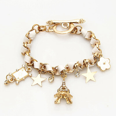 

Popular item explosions Eiffel Tower Star Flower Bracelet