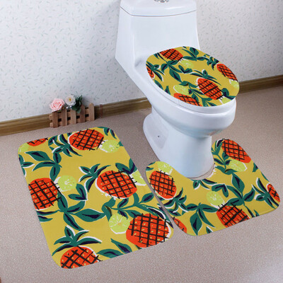 

〖Follure〗Bathroom Toilet Three Piece Floor Mat Door Mat Bathroom Carpet