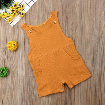 

Infant Newborn Baby Boy Girl Long Jumpsuit Romper Bodysuit Cotton Clothes Outfit