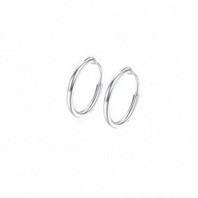 

E079 Punk Style Hoop Earring For Women Men Hiphop Small Circle Earrings Statement Ear Jewelry Cool Accessories Gift Wholesale
