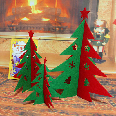 

Tailored Christmas Decorations Non-Woven Hollow Christmas Tree Hotel Mall Decoration