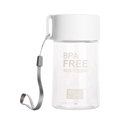 

150ml Unique Mini Water Bottle Leakproof Cute Transparent Small Water Bottle With Rope Botella De Agua Drinking Bottle