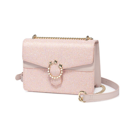 

Marsoul new wave Korean version of the wild Messenger bag sequin fairy bag shoulder chain bag envelope bag leather Messenger bag i