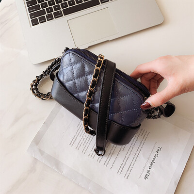 

Senior sense bag foreign-style chic Lingge chain bag 2019 new simple womens bag shoulder bag messenger bag tide