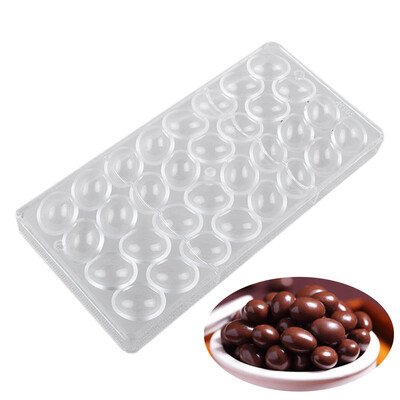 

Siaonvr DIY Hard Clear Olive Shaped Chocolate Mold 3D Polycarbonate Chocolate Moulds