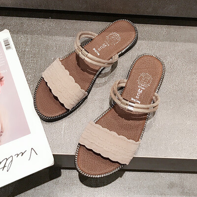 

Sandals female Korean version of Joker soft student fashion simple Roman flat summer sandals female shoes