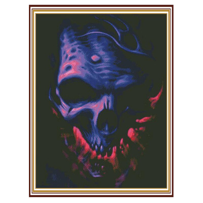 

100 5D DIY Diamond paintings Mosaic Wall Sticker purple skull light Cross Suitable for Home Puzzle birthdayweddinggardenDecor