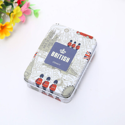 

Toponeto Travel Cosmetic Case Organizer Storage Cartoon Tinplate storage