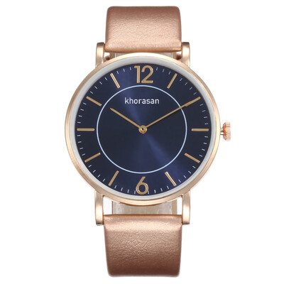 

Womens fashion simple digital two-needle belt quartz hand