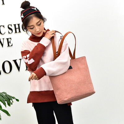 

Tailored Women Girl Fashion Canvas Shoulder Bag Useful Solid Totes