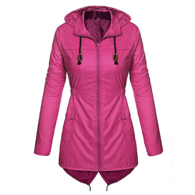 

〖Follure〗Womens Lightweight Hooded Raincoat Waterproof Active Outdoor Rain Jacket Coat