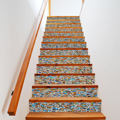 

〖Follure〗DIY Steps Sticker Removable Stair Sticker Home Decor Ceramic Tiles Patterns