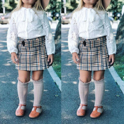 

2pcs Toddler Kid Baby Girl Outfit Clothes Lace Shirt TopsSkirt Dress Set