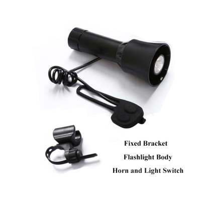 

4-sounds Bicycle Bell Light Electronic Siren Horn Bell Ring Alarm Speaker Bike Front Head Light Bicycle Bell