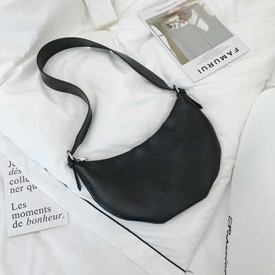 

Korean version 100 make big bag summer simple chic popular womens bag new 2019 dumpling bag single shoulder bag oblique satchel b