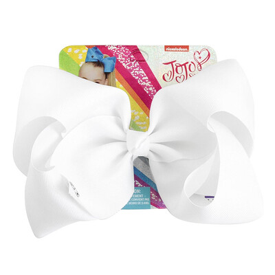 

Solid color large bow fabric ribbed polyester bow hairpin girl hair accessories