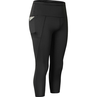 

New sexy girls pocket gym long yoga pants sports pants female compressed running pants tight seven pants