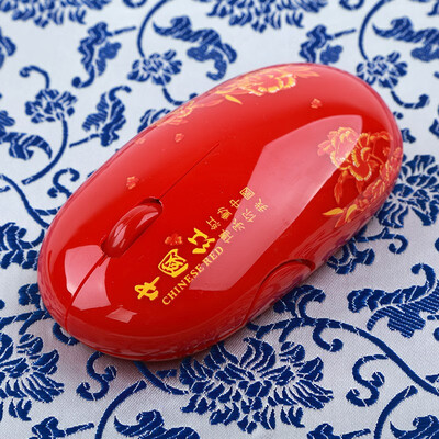 

Blue&white porcelain wireless mouse Chinese style creative gift