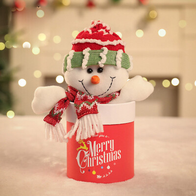 

〖Follure〗Christmas Plush Doll Candy Box Gift Box Christmas Window Desktop Decoration