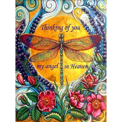 

5D DIY Full Drill Diamond Painting Dragonfly Cross Stitch Embroidery Mosaic