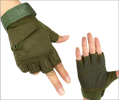 

Mountaineering half finger special forces tactical gloves mens autumn&winter outdoor cycling fitness warm all finger half fin