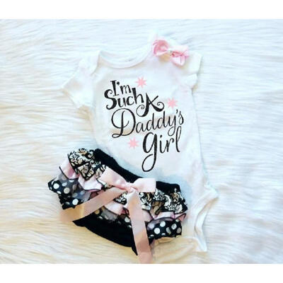 

2PCS Newborn Infant Baby Girl Cotton Romper Polka Dot Lace Shorts Summer Outfits