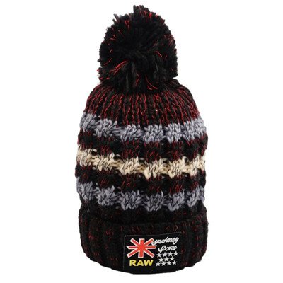 

Tailored Women Hat Warm Ear Velvet Fluff Ball Crochet Winter Hairball Caps