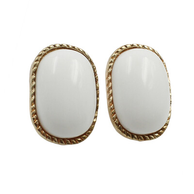 

Vintage Ethnic Stud Earrings Women Fashion Brand Jewelry Geometric Alloy Plating Simple Rectangle Earrings