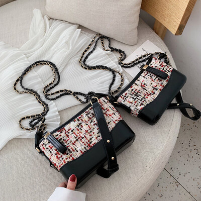 

Qiao Bani 2019 autumn&winter new Korean ins fashion hit color wandering street shooting single shoulder diagonal trend handbags