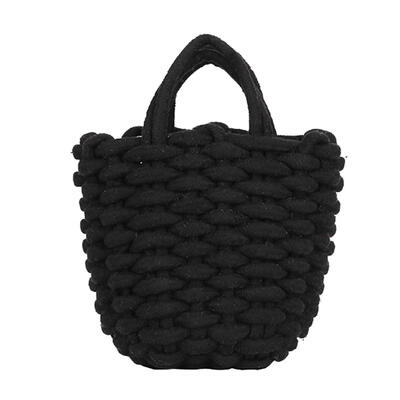 

Handmade Cotton Rope Woven Shoulder Handbags Women Beach Shopping Totes