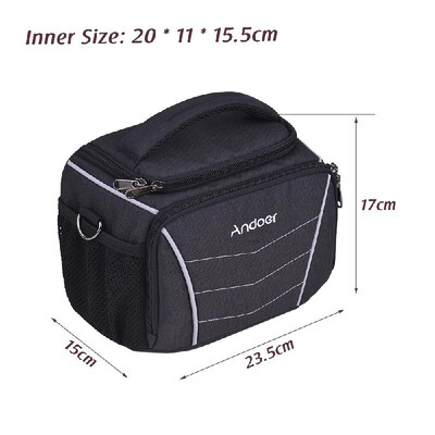 

Andoer 600D Fabric Material Stylish Multi-function Camera Shoulder Bag with Waterproof Rain Cover for Canon Nikon Sony SLR DSLR Ca