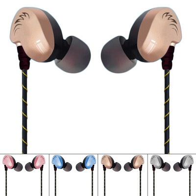 

35mm Universal Headset Dual Moving Wired In-ear earpiece Game Portable Practical Subwoofer Sport Earphone For HUAWEI Xiaomi