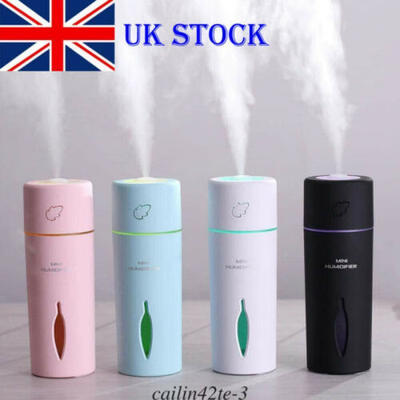 

LED Portable Mini USB Car Humidifier Air Purifier Freshener Diffuser 150ML UK