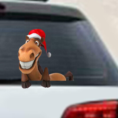

1pc Auto Christmas Rear Window Wiper Windshield Sticker Reflective Decor Replace
