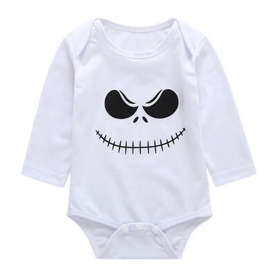 

Spring Newborn Baby Long Sleeve Romper Cute Funny Print O-Neck Jumpsuit