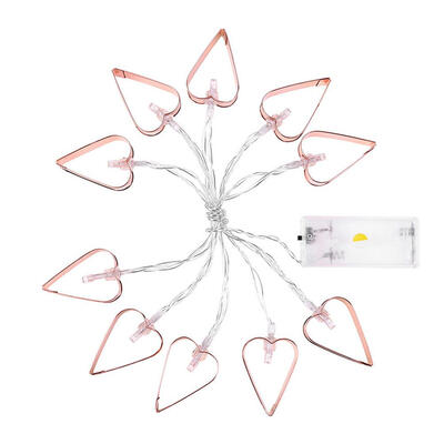 

10LED Hollow Star Heart Fairy String Light Wedding Holiday Decorative Lamp