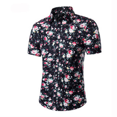 

Luxury Mens Summer Slim Fit Shirt Short Sleeve Stylish Formal Casual Shirt Tops