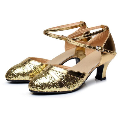 

Rose Womens Ballroom Tango Latin Salsa Dancing Shoes Sequins Shoes Social Dance Shoe