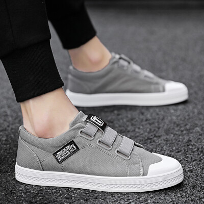 

Mens Shoes Autumn Korean Trend Canvas Board Shoes Leisure Cloth Shoes