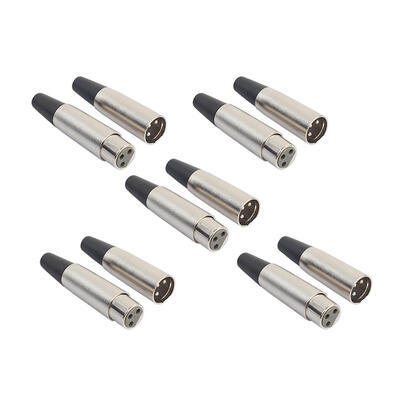 

1pair 5pair 10pair 3 Pin XLR MaleFemale Audio Microphone Cable Connector