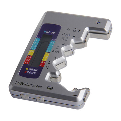 

〖Follure〗Universal Digital LCD Battery Tester Checker C D N AA AAA 9V 15V Button Cell