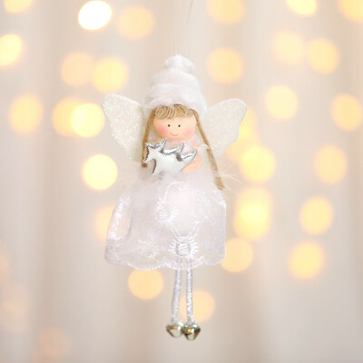 

Toponeto Christmas Tree Creative Decoration Pendant Cute Angel Lace Doll