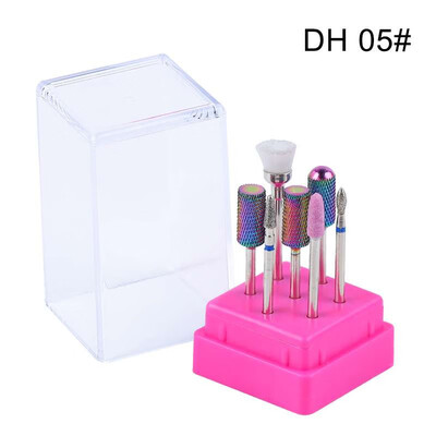 

Gobestart Nail Art Grinding Drill Bits Electric Nail Machine Diamond Bullet Bit 6PCS