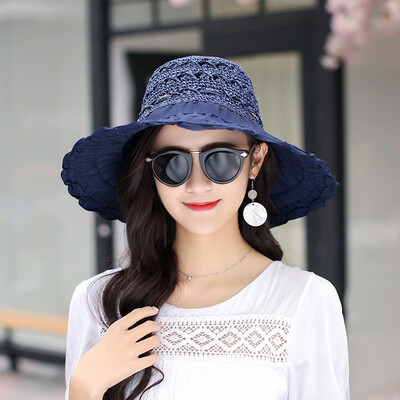 

hat summer small fresh straw hat sun-proof sun hat folding all-to-one along the beach cap cool the hat