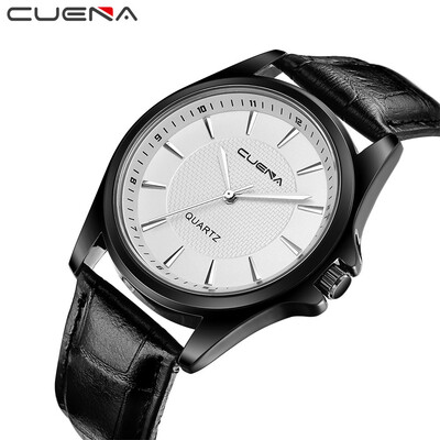 

Gobestart Fashion Mens Leather Military Casual Analog Quartz Wrist Watch Business Watches
