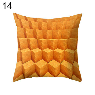 

Multicolor Rhombus Throw Pillow Protector Case Cushion Cover Bedding Articles