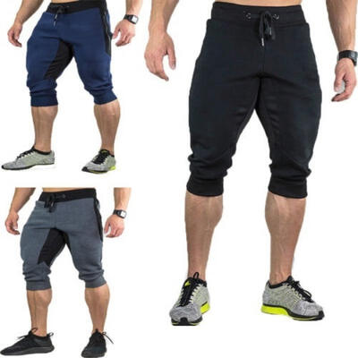 

Men Gym Fitness Shorts Training Running Bodybuilding Jogging Pants Trousers YU